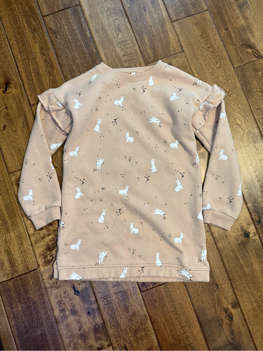 Rylee Cru Bunny Long Sleeve Sweatshirt Dress